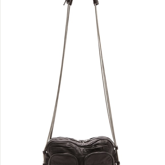 ALEXANDER WANG cross body little black leather bag - Picture 4 of 7